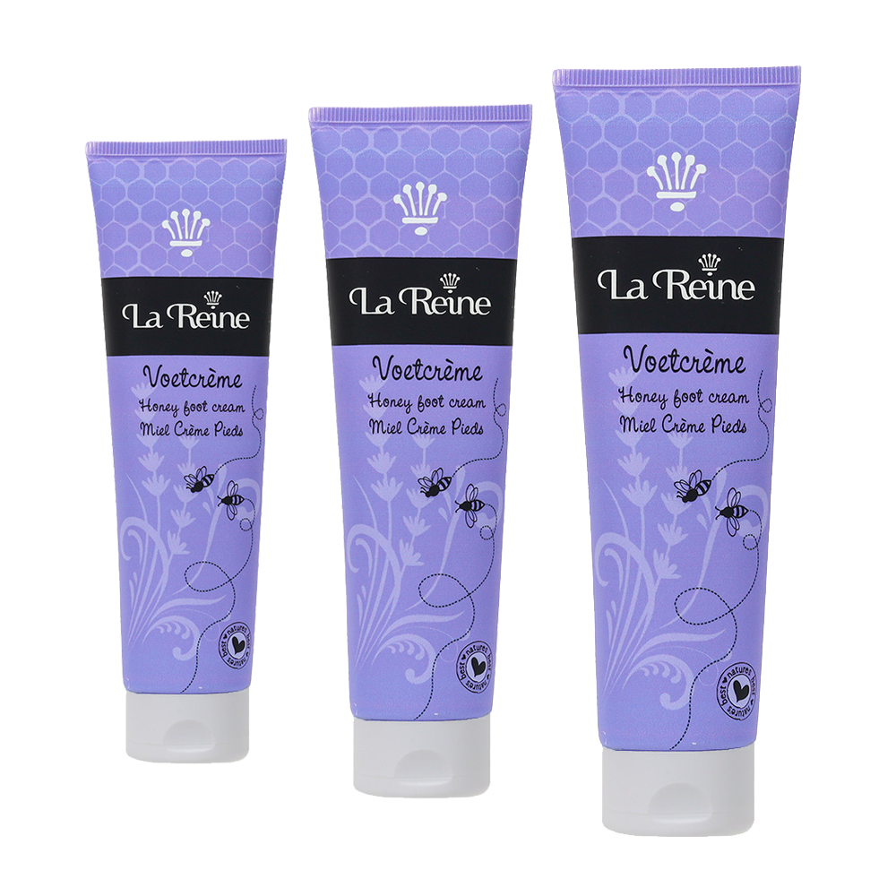 3 TUBES LA REINE VOETCRÈME 100 ML VOORDEEL