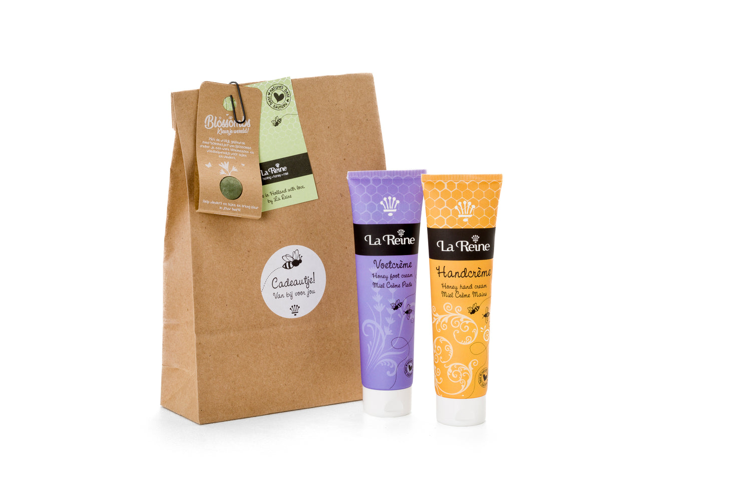 LA REINE CADEAUPAKKET HAND & VOET + GRATIS BLOEMBOMMETJE